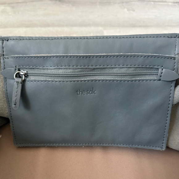 The Sak Gray Shoulder Bag with Brown Handles - Picture 16 of 16